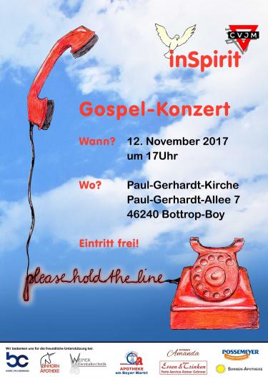 Konzert-Plakat - please hold the line